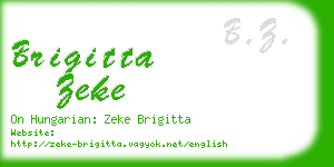 brigitta zeke business card